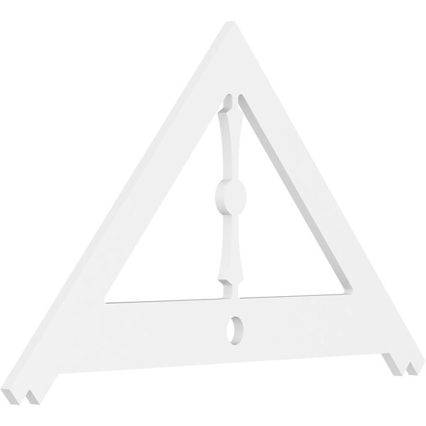Ekena Millwork Pitch Artisan Architectural Grade PVC Gable Pediment, 48"W x 28"H x 1"P (14/12) GPP048X028X100ART - main